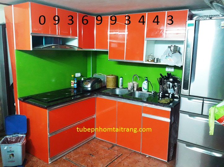 thiết kế tủ bếp nhôm cánh Acrylic thiết kế tủ bếp nhôm cánh Acrylic