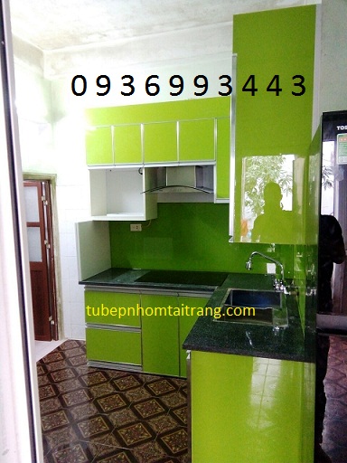 thiết kế tủ bếp nhôm cánh Acrylic thiết kế tủ bếp nhôm cánh Acrylic
