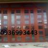 cửa nhôm vân gỗ 4 cánh - anh 1