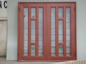 cửa nhôm vân gỗ