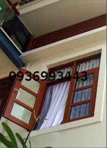 cửa sổ nhôm giả gỗ