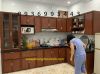 thi công tủ bếp nhôm vân gỗ - anh 1