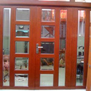 Cửa nhôm kính nhôm vân gỗ